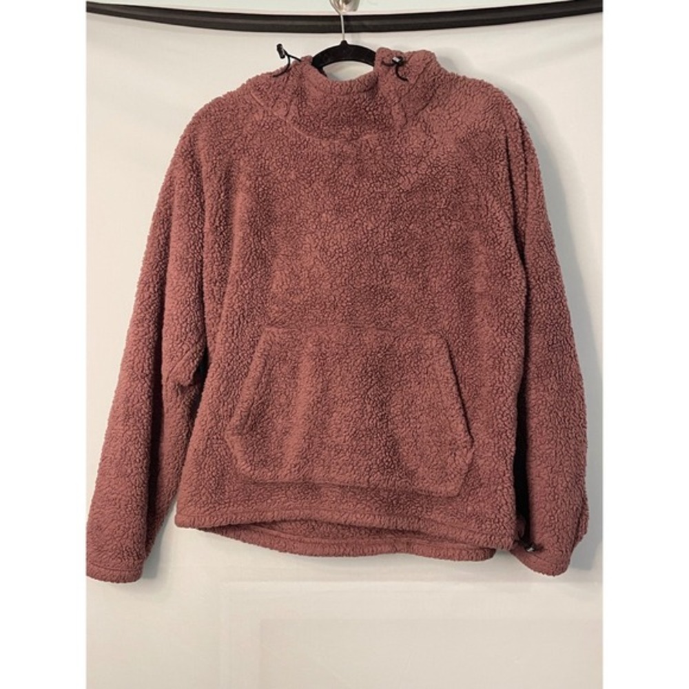 PINK Victoria's‎ Secret Sherpa Pullover Hoodie Sweatshirt Women's Medium